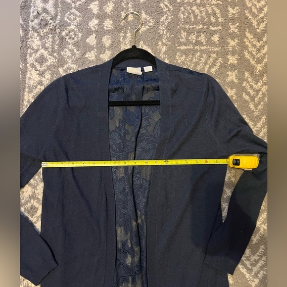 OC by Oleg Cassini Navy Blue Cardigan size XS (i123) - Picture 8 of 11